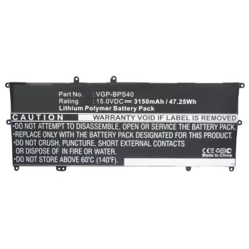 CoreParts Laptop-Akku für Sony, Akku, Sony, SVF14N16CW, SVF14N26CW, SVF15N13CW, SVF15N18PW, VAIO Fit 14A, VAIO Fit 15