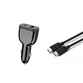 CoreParts MBXUSBC-DC0006 USB-C-Autoladegerät für Laptop, Mobilgeräte und Tablets