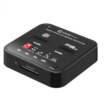 Media Duplicator CoreParts MS-CLONER-M2-SD Schwarz USB Type-C M.2
