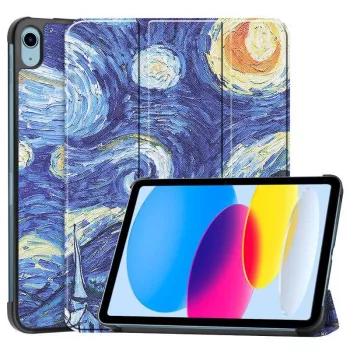 CoreParts TABX-IP10-COVER13 dreifach klappbare Hartschalenhülle für iPad 10. Gen, Starry Sky-Stil