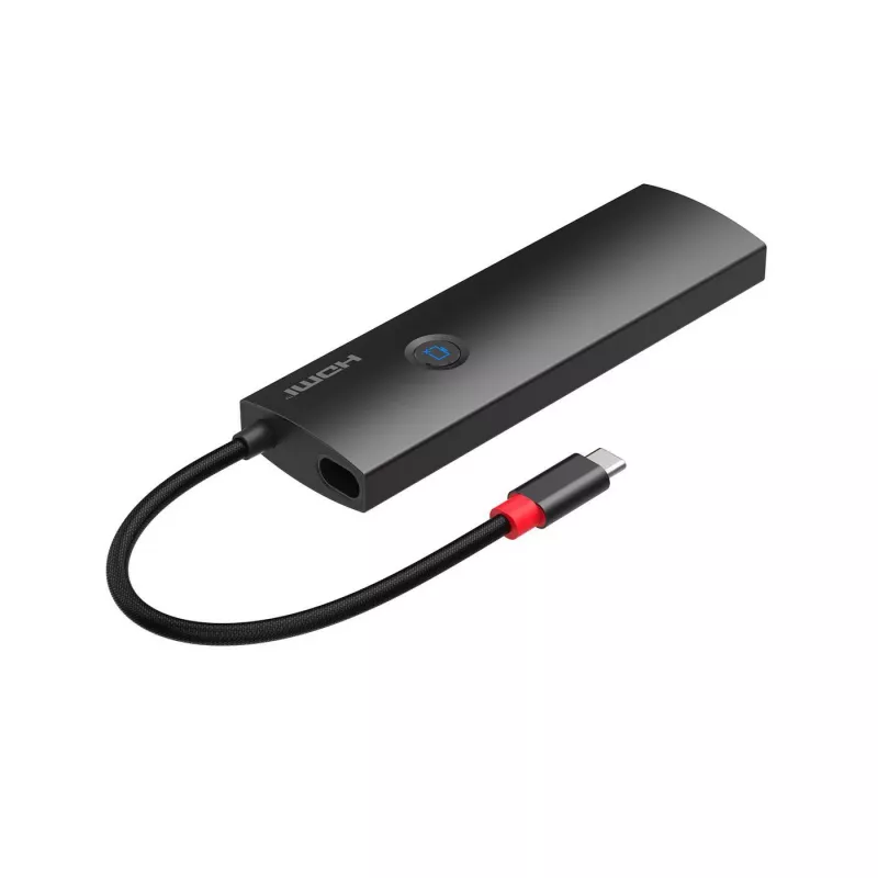 MicroConnect USB3.2CCOM20 USB-C auf HDMI Mini-Dock, 4K 60Hz, RJ45, 3x USB-A
