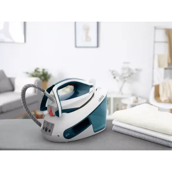 Tefal Express Power SV8111 1,8 l Durilium AirGlide Autoclean-Bügelsohle Blau, Weiß