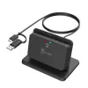 j5create JUR261 USB™ Smart Card / CAC Reader Stand, USB Type-A/USB Type-C, Schwarz, 95 g
