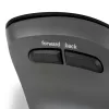 BakkerElkhuizen PRF Pro Maus Rechts, Rechtshänder, Vertikales Design, Optisch, RF Wireless + Bluetooth + USB Typ-C, 2400 DPI, Schwarz, Grau