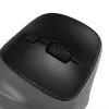 BakkerElkhuizen PRF Pro Maus Links, linkshändig, vertikales Design, Optisch, RF Wireless + Bluetooth + USB Type-C, 2400 DPI, Schwarz, Grau