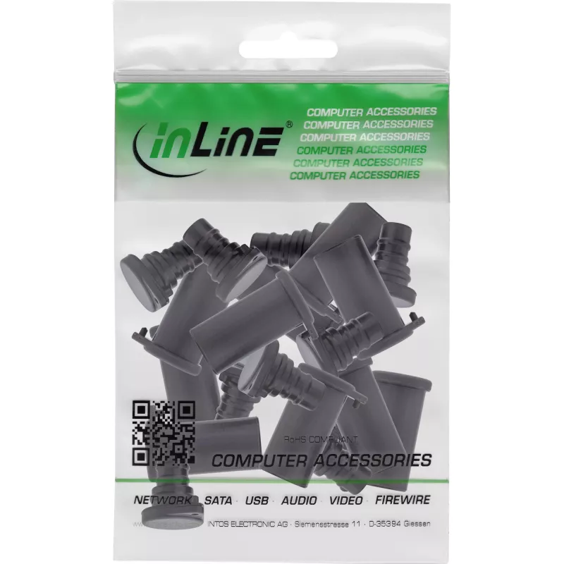 InLine 94030 Staubschutzkappen für Solar-Photovoltaik-Steckverbinder, 10er-Set