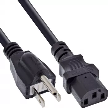 InLine B-16658J Netzkabel im 30er-Bulk-Pack, Japan-Stecker auf IEC C13, 1,8 m