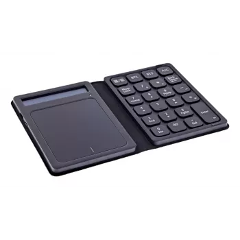 InLine 55379G Bluetooth-Ziffernblock mit Touchpad und Display, faltbar, Schwarz
