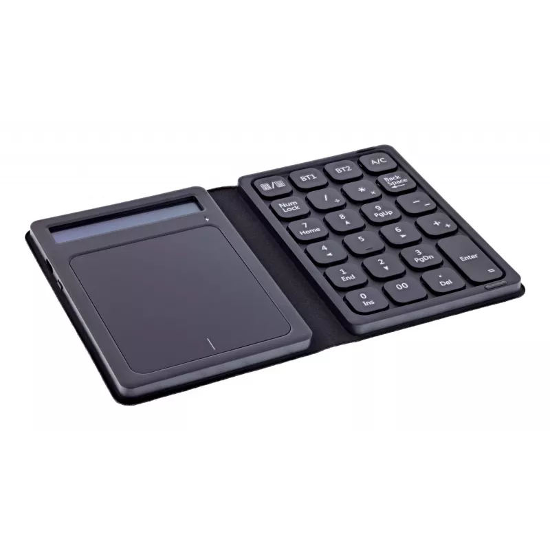 InLine 55379G Bluetooth-Ziffernblock mit Touchpad und Display, faltbar, Schwarz