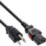 InLine 16951U Netzkabel Schwarz 1 m IEC C13 NEMA 5-15P