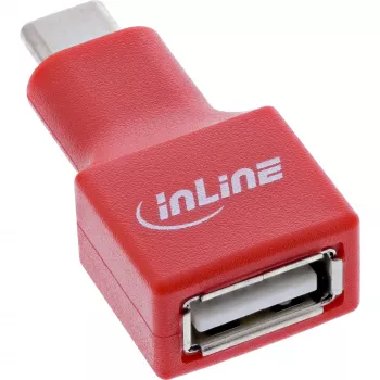InLine 31651 USB-Datenblocker, USB-C Stecker auf USB-A Buchse, 5 V 1,5 A