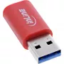 InLine 31652 USB-Datenblocker, USB-A Stecker auf USB-C Buchse, 5 V 1,5 A