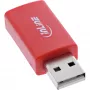 InLine 31653 USB-Datenblocker, USB-A Stecker auf USB-A Buchse, 5 V 1,5 A