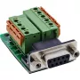 InLine 92501A Drahtverbinder Klemmleiste / D-Sub 9 Schwarz, Grün