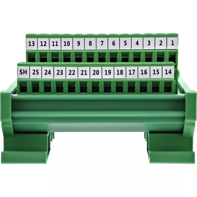 InLine 92502G Kabelverbinder Klemmleiste / D-Sub 25 Grün