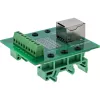 InLine 92505B RJ45-Buchse Klemmenblock, gerade, DIN-Schiene