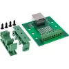 InLine 92505B RJ45-Buchse Klemmenblock, gerade, DIN-Schiene