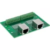 InLine 92505C Doppel-RJ45-Buchse Klemmenblock, gerade, DIN-Schiene