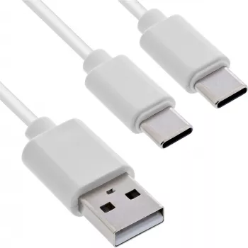 InLine 35122W USB-Kabel USB 2.0 2 m USB A 2 x USB C Weiß