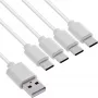 InLine 35142W USB-Kabel USB 2.0 2 m USB A 4 x USB-C Weiß