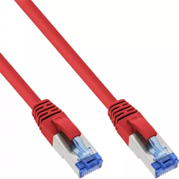 InLine B-76807R Cat.6A S/FTP (PiMf) halogenfreies Patchkabel, 7,5 m, Rot, 15er-Pack (B-Pack)