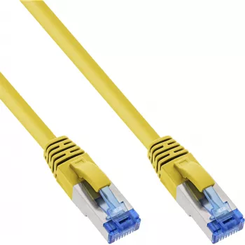InLine B-76807Y Cat.6A S/FTP (PiMf) halogenfreies Patchkabel, 7,5 m, gelb, 15er-Pack (B-Pack)