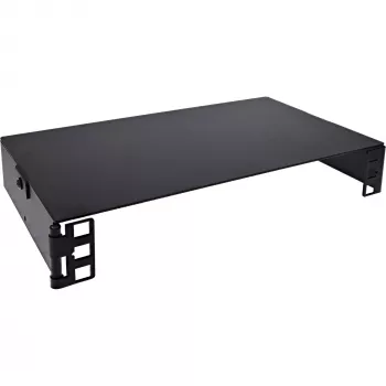 InLine 10101B 10" Wandmontage-Mini-Rack, 1U, 15,2 cm Tiefe, Schwarz