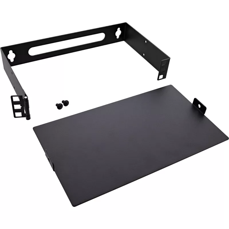 InLine 10101B 10" Wandmontage-Mini-Rack, 1U, 15,2 cm Tiefe, Schwarz