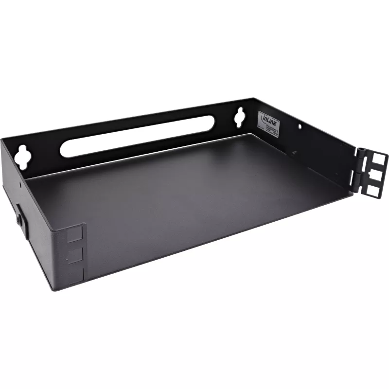 InLine 10101B 10" Wandmontage-Mini-Rack, 1U, 15,2 cm Tiefe, Schwarz