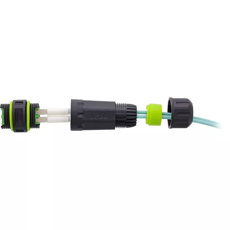 InLine 69927B LWL-Kupplung LC, IP68, 2x2 LC-Buchse, Outdoor, M20