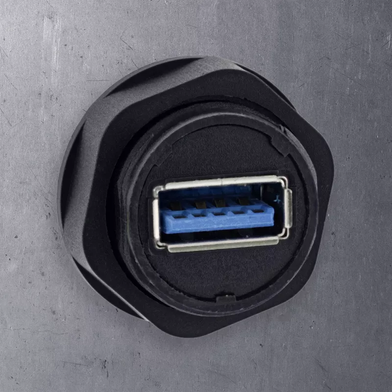 InLine USB-A-Kupplung IP68 geschirmt, Buchse auf Stecker, 0,5 m