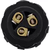 InLine 69927W IP68 Netzsteckverbinder, 3-polig, Stecker/Buchse, M20, Schwarz