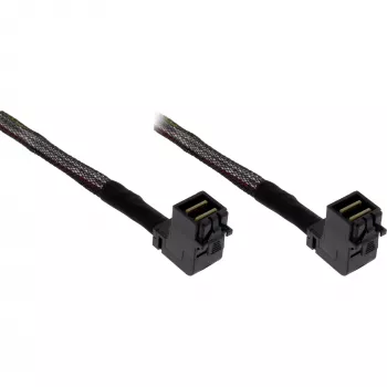 InLine 27626C Serial Attached SCSI (SAS) Kabel 0,75 m Schwarz