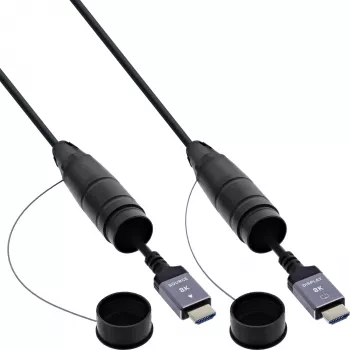 InLine 17990T HDMI-Kabel 90 m HDMI Typ A (Standard) Schwarz