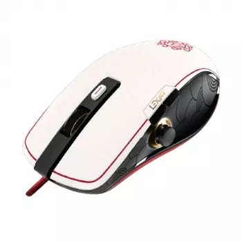 Lexip X Ubisoft - Assassin's Creed - Shadows Maus, Rechtshänder, Optisch, USB Typ-A, 12000 DPI, Schwarz, Gold, Rot, Weiß