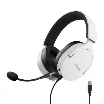 Trust GXT 490W Fayzo 7.1 USB Gaming-Headset, kabelgebunden, weiß