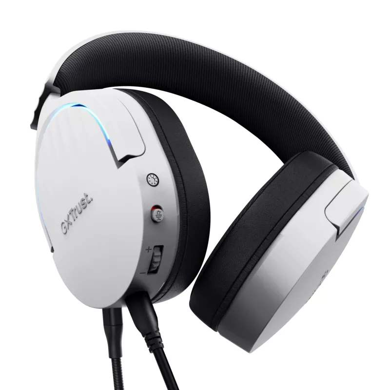 Trust GXT 490W Fayzo 7.1 USB Gaming-Headset, kabelgebunden, weiß