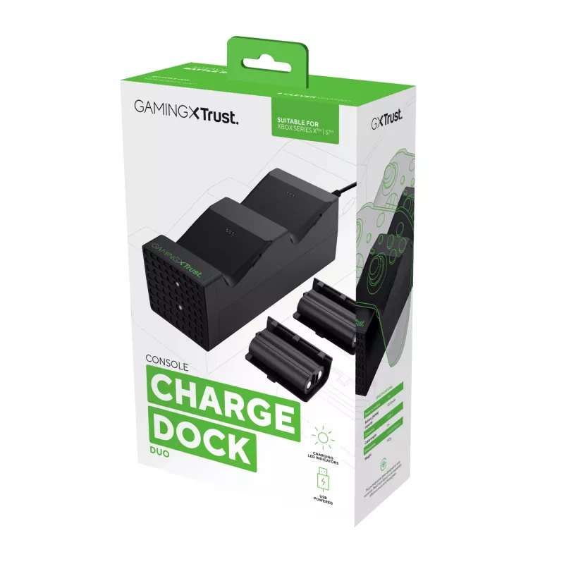 Trust GXT 250 Duo Ladestation für Xbox Series X|S