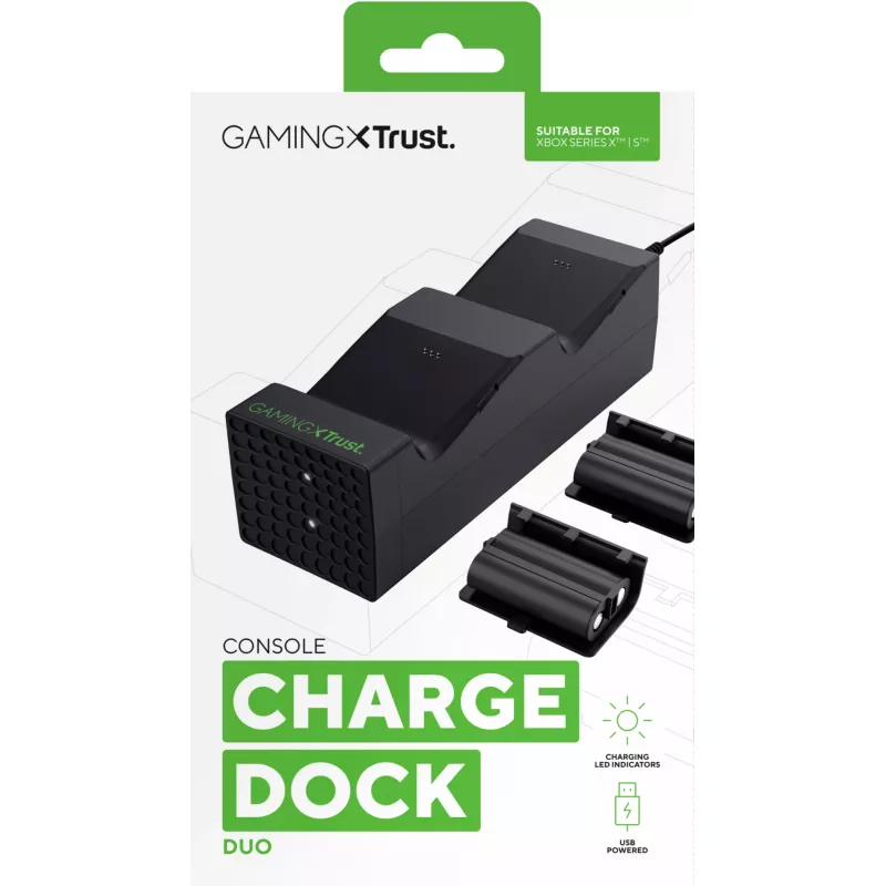 Trust GXT 250 Duo Ladestation für Xbox Series X|S