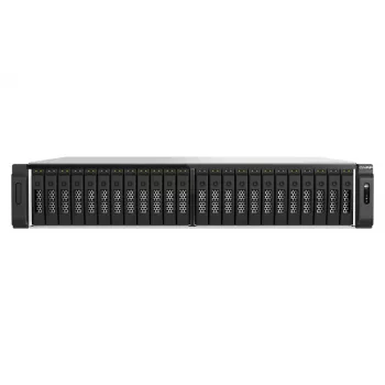 QNAP TS-H3077AFU-R7-64G NAS/Speicherserver Rack (2U) AMD Ryzen™ 5 64 GB DDR5 0 TB QuTS hero Black, Metallisch