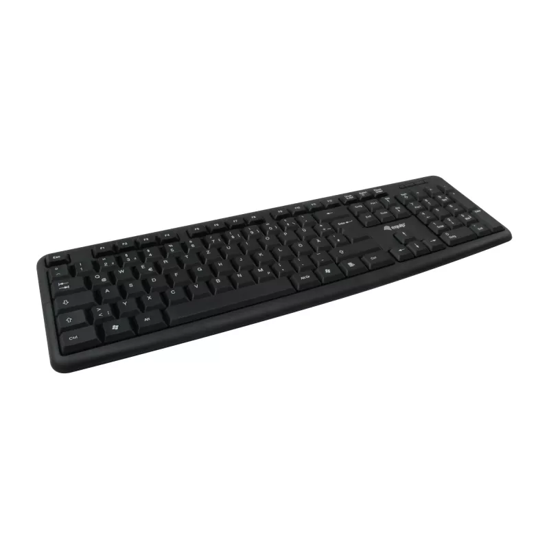 Equip 245201 Tastatur Maus inklusive Büro USB QWERTY Spanisch Schwarz
