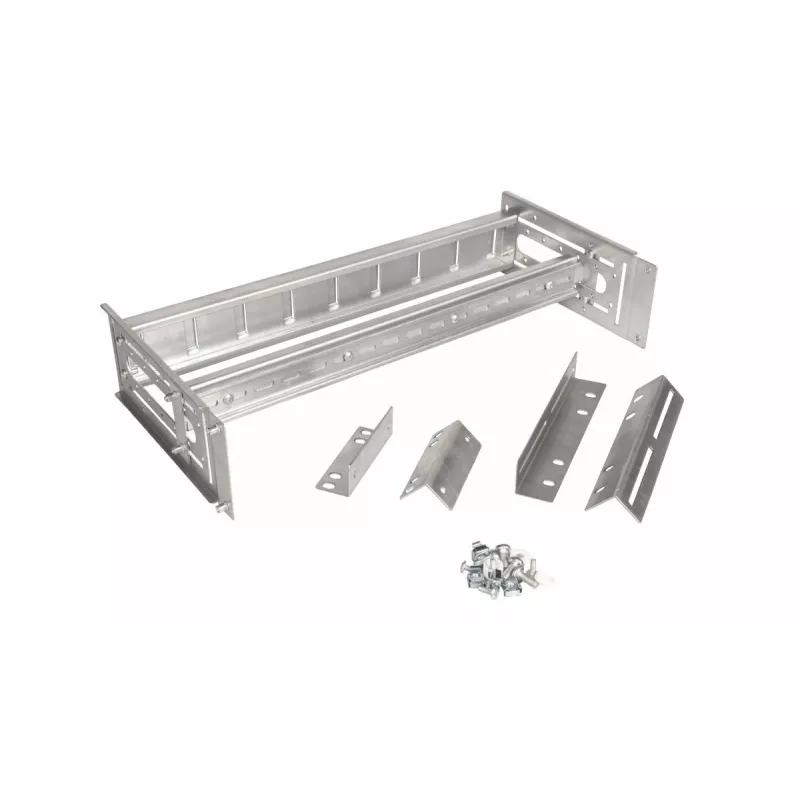 Equip EZR-DIN-4 19-Zoll-Hutschienenmodul 2U, RAL 7035