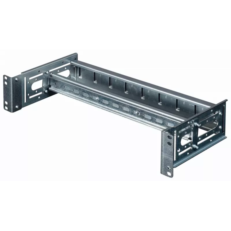 Equip EZR-DIN-4 19-Zoll-Hutschienenmodul 2U, RAL 7035