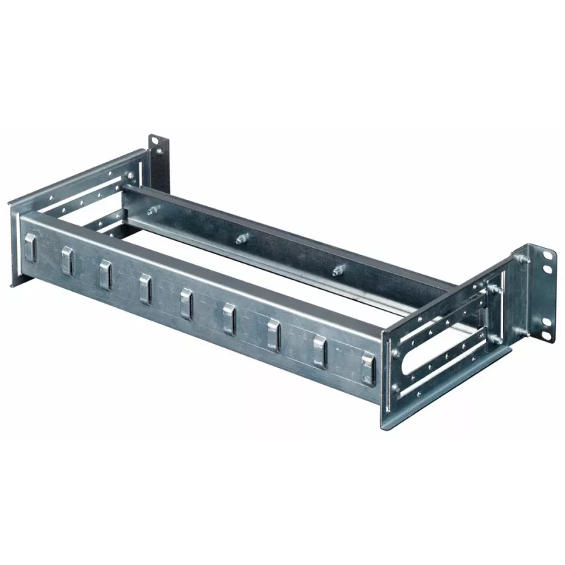 Equip EZR-DIN-4 19-Zoll-Hutschienenmodul 2U, RAL 7035