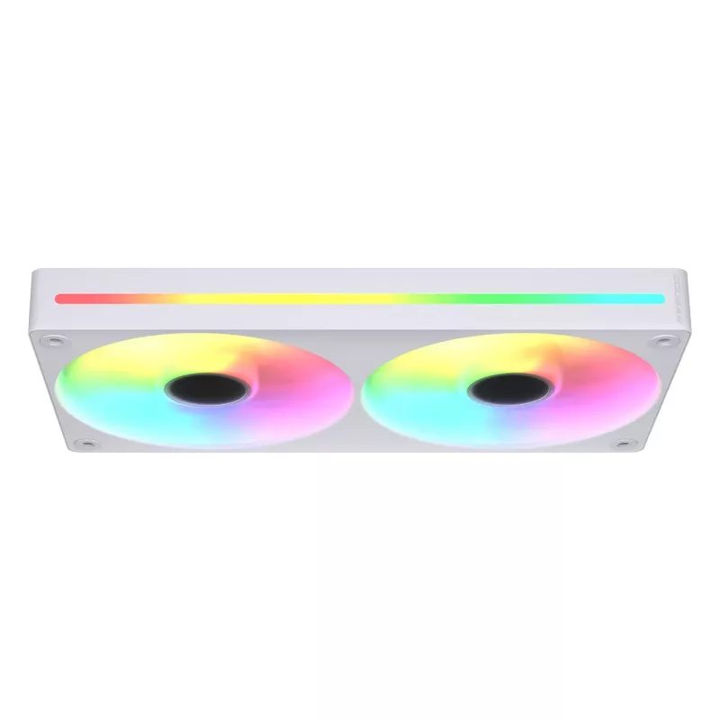 COUGAR Unity240-FB 120 mm ARGB PWM Vorwärtslüfter (Einzelrahmen, 700–2500 U/min, FDB, 5,4 mmH2O, Weiß)