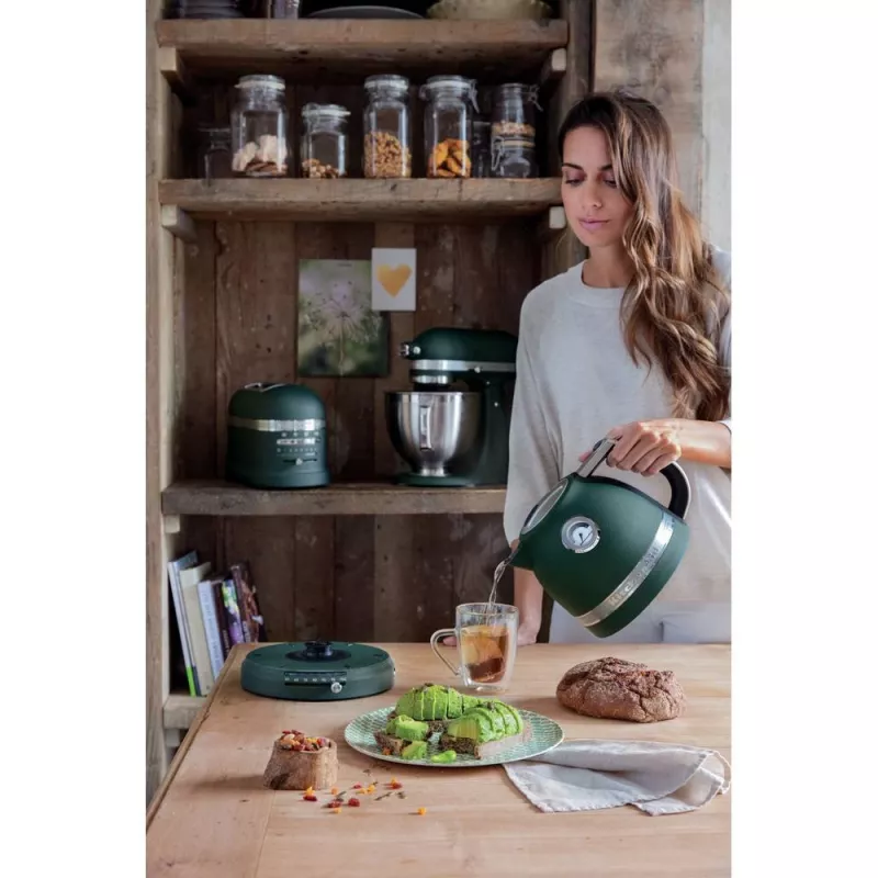 KitchenAid Artisan 5KEK1522EPP Elektrischer Wasserkocher, 1,5 L, 2400 W, Pebbled Palm (Petrol)