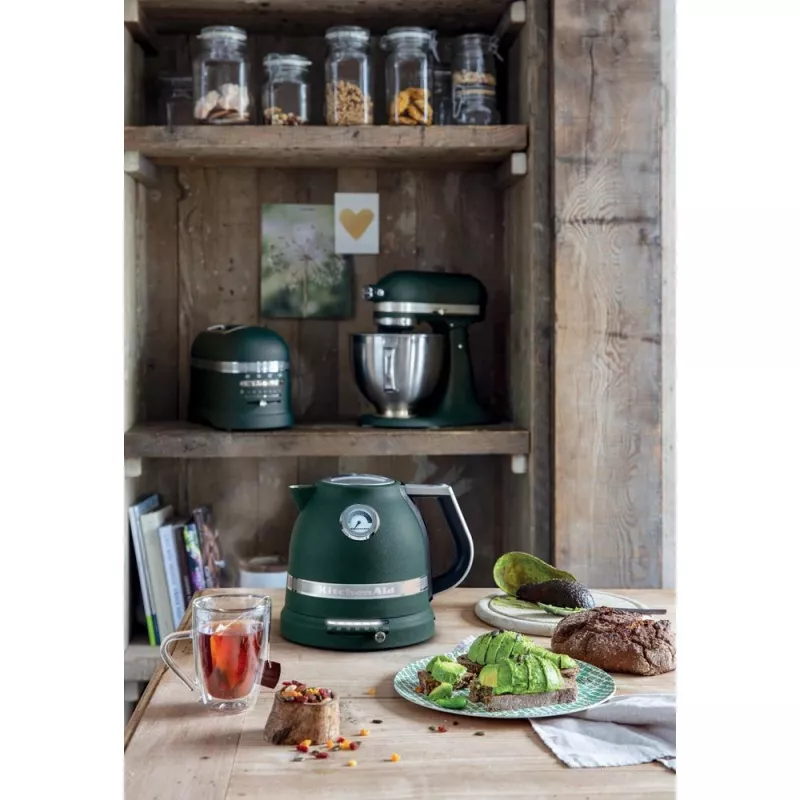 KitchenAid Artisan 5KEK1522EPP Elektrischer Wasserkocher, 1,5 L, 2400 W, Pebbled Palm (Petrol)
