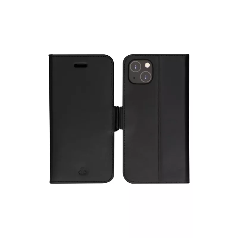 Wallet Case dbramante1928 Copenhagen für iPhone 14 Plus (6,7 Zoll) – Schwarz, 3 Kartenfächer, Tischaufsteller