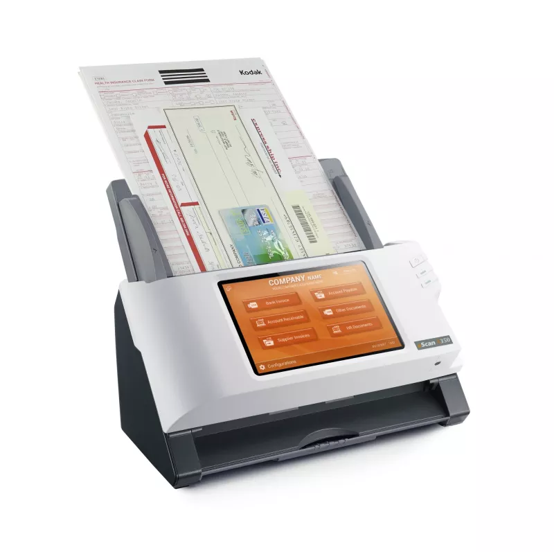 Plustek eScan A350 Enterprise ADF + Scanner mit manuellem Einzug 600 x 600 DPI A4 Schwarz, Weiß