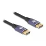 DeLOCK DisplayPort-Kabel 8K 60 Hz 1 m lila Metall